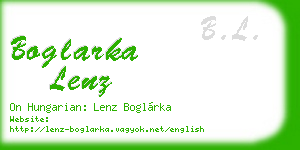 boglarka lenz business card